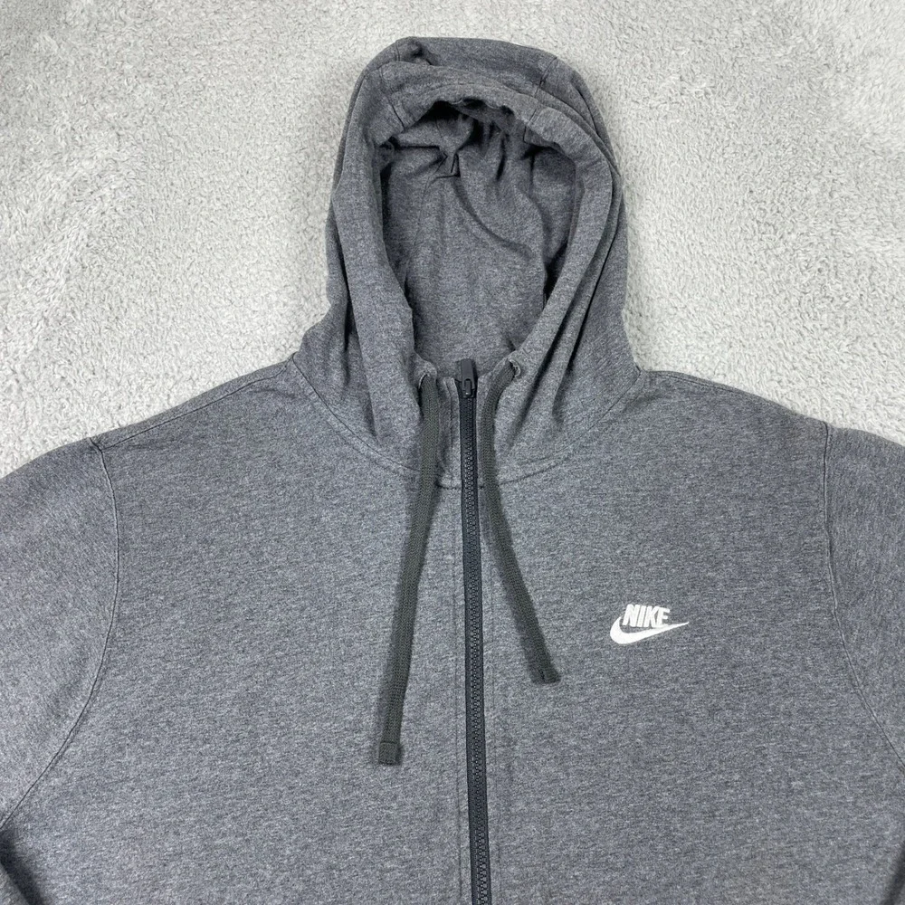 Nike Tech Fleece Full Zip Hoodie Mens XL Grey Sportswear Club CJ4443-071